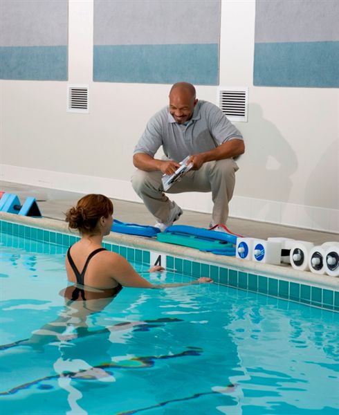 Acquatic therapy is appropriate for any ability or phase of rehabilitation.