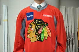 AthletiCo's partnership with the Blackhawks now includes sponsorship of the team's practice jerseys.