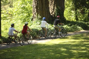 bicycling is a great way to get exercise with the family