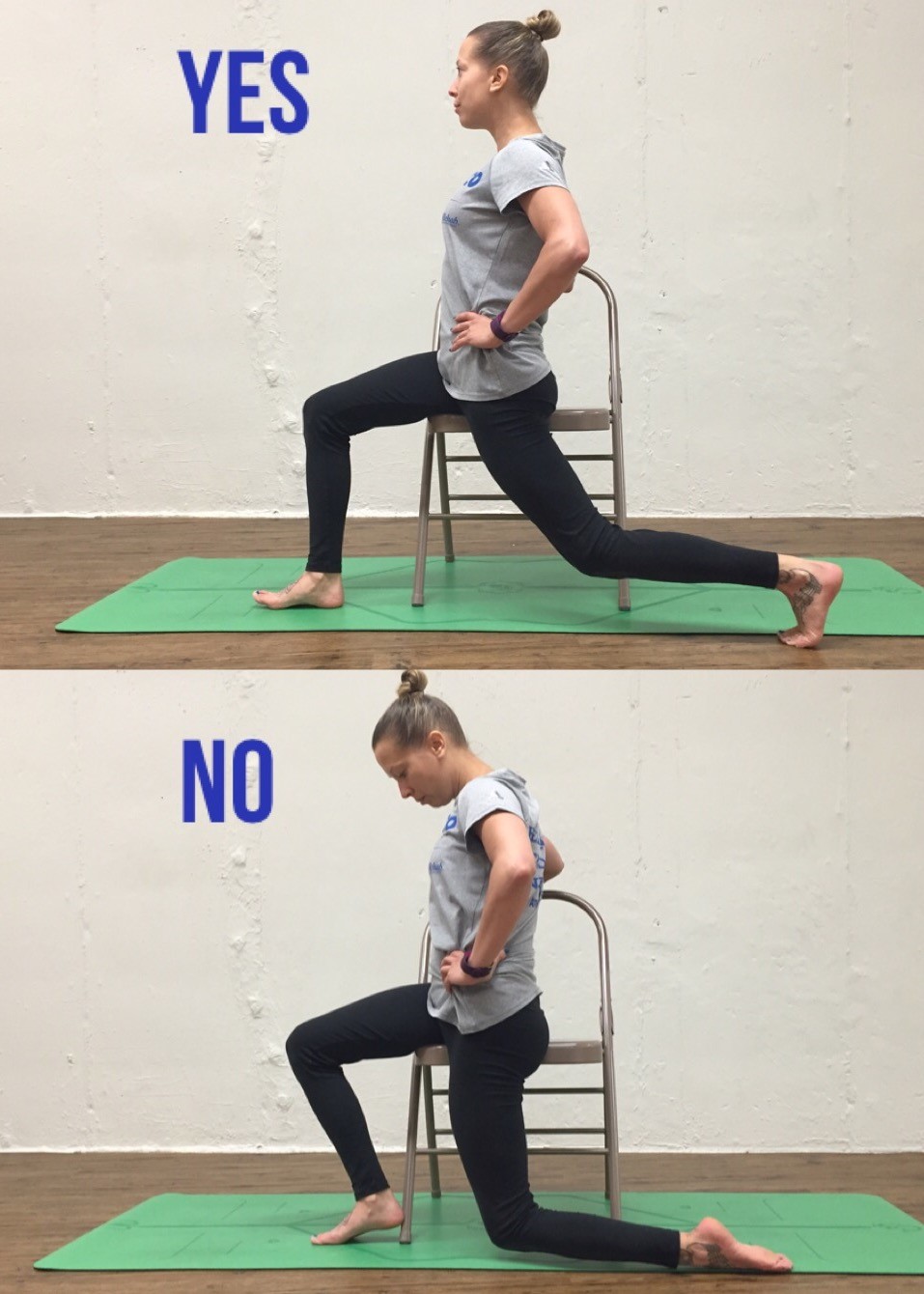 Stretch of the Week Chair Lunge Athletico
