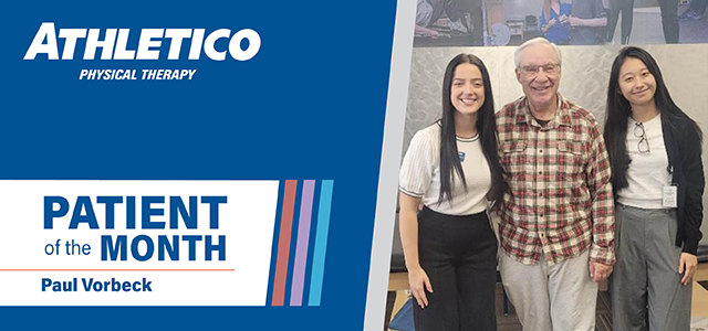 Athletico April 2026 patient of the month