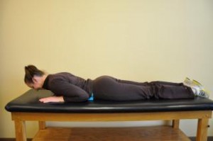 Lumbar extension stretch