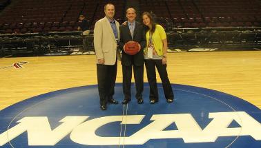 Mike Overturf, Jason Bannack, Payten Gerjerts at NCAA tournament