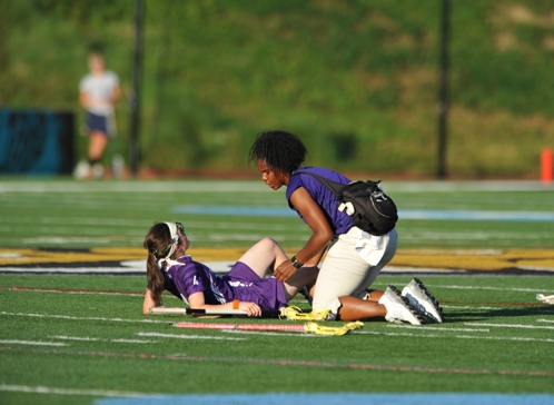 AthletiCo's Juliet Barnes serves as the athletic trainer for Northwestern's Women's Lacrosse team.