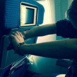 back stretches on a plane