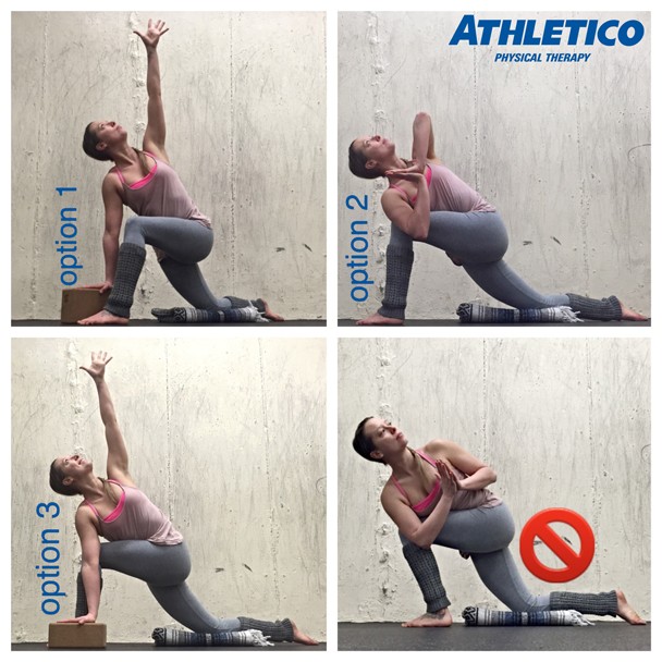 lunge twist options for stretch of the week