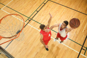 1 on 1 Basketball Players Shooting