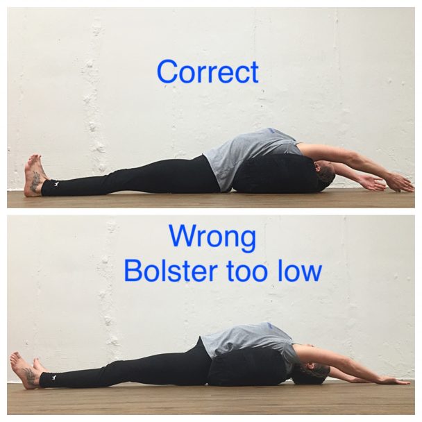 stretch of the week reclined upper back backbend photo