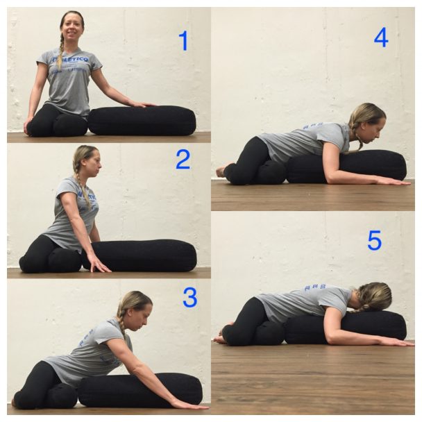 supported prone twist stretch