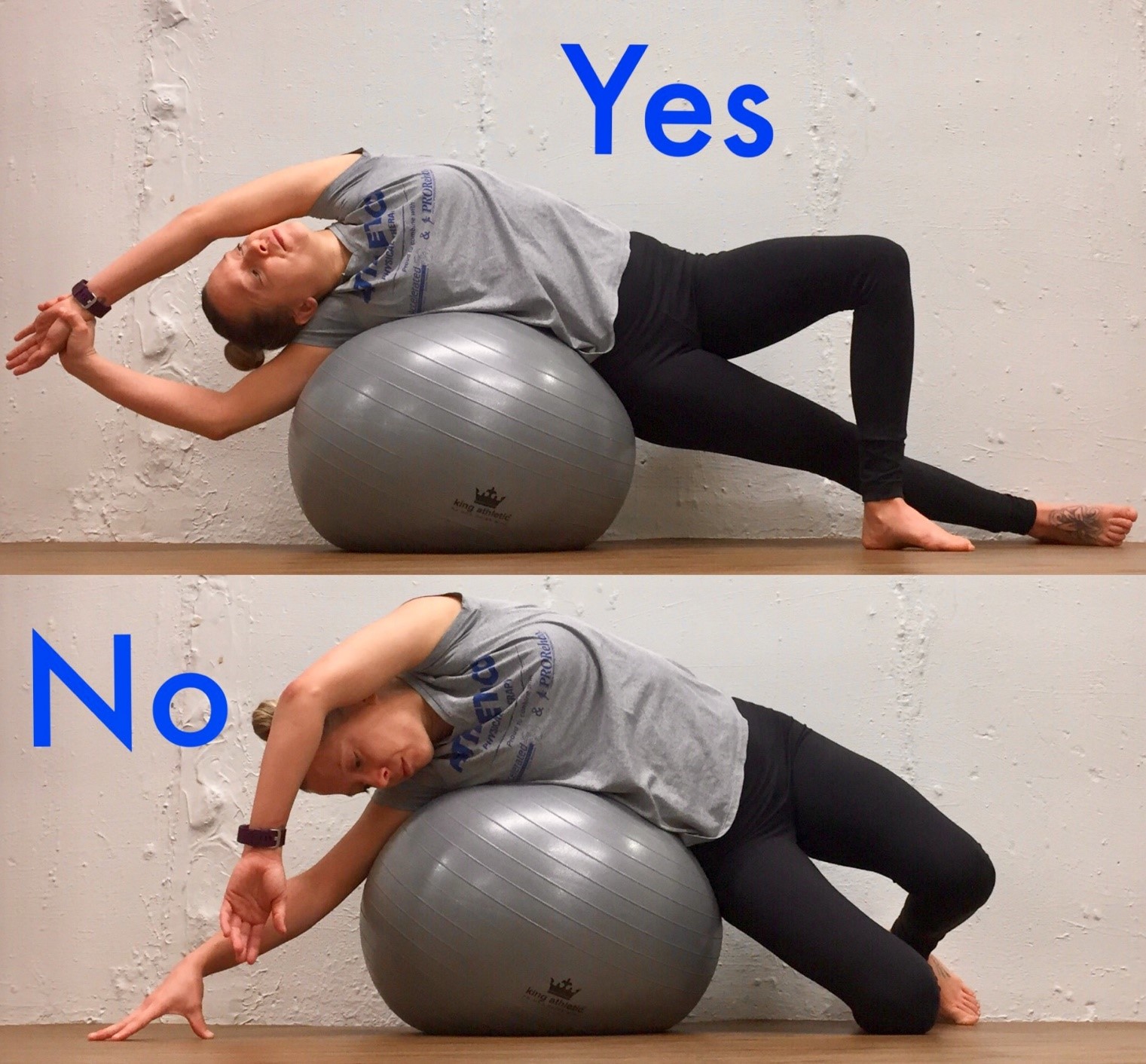 Stretch Of The Week Side Stretch With Pilates Ball Athletico