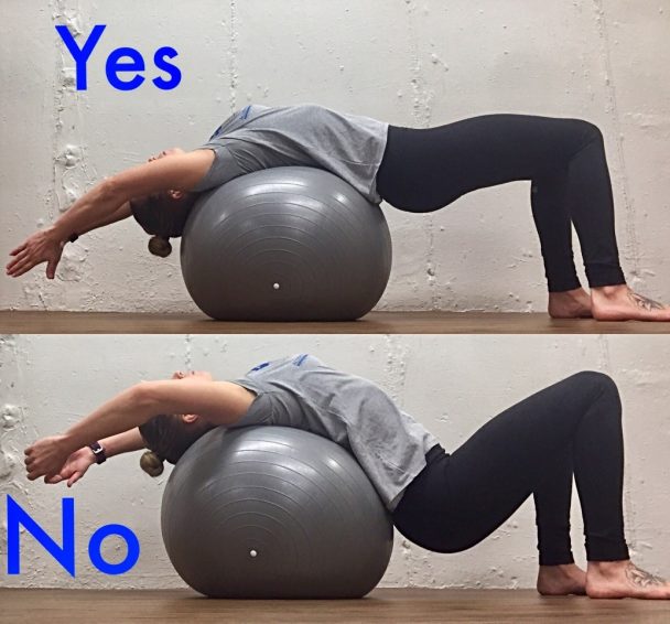 Stretch of the Week: Supported Backbend over Pilates Ball