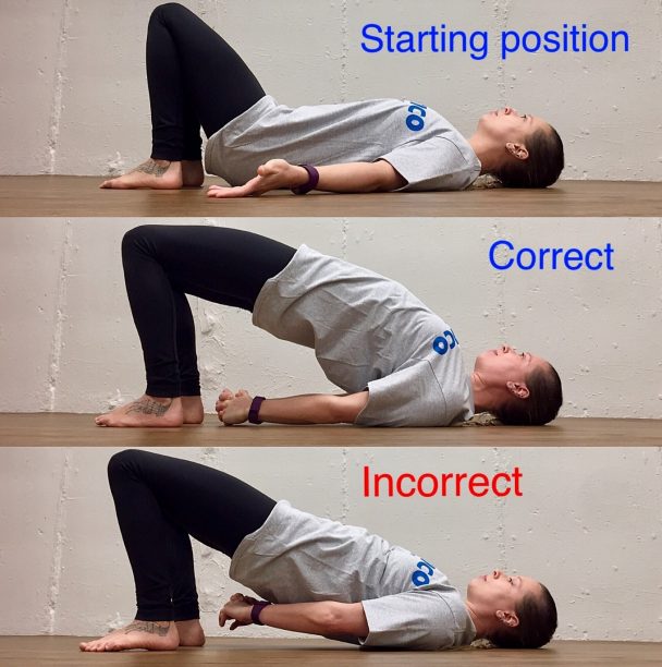 Stretch of the Week: Bridge with Interlaced Fingers
