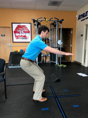 golf off season training static front squat