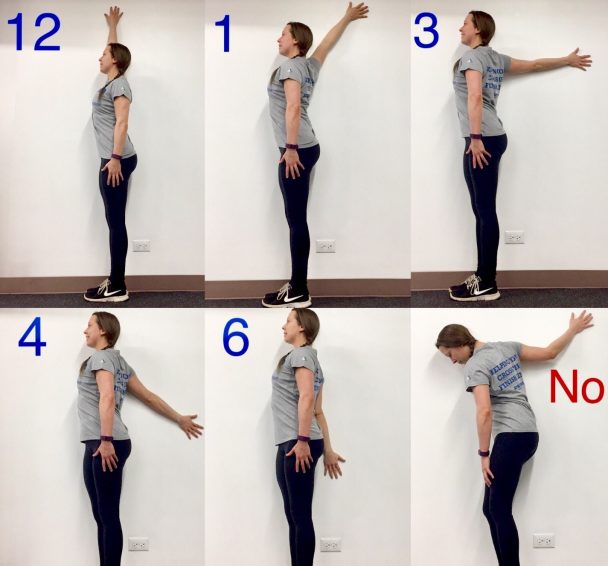 Stretch of the Week Wall Clock Arm Stretch Athletico