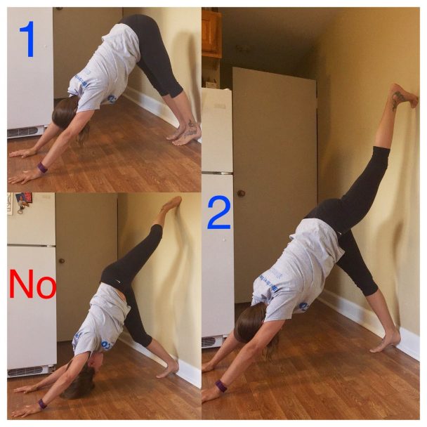 stretch of the week three legged downward dog