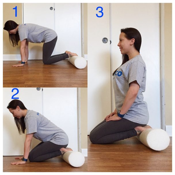 stretch of the week kneeling shin stretch