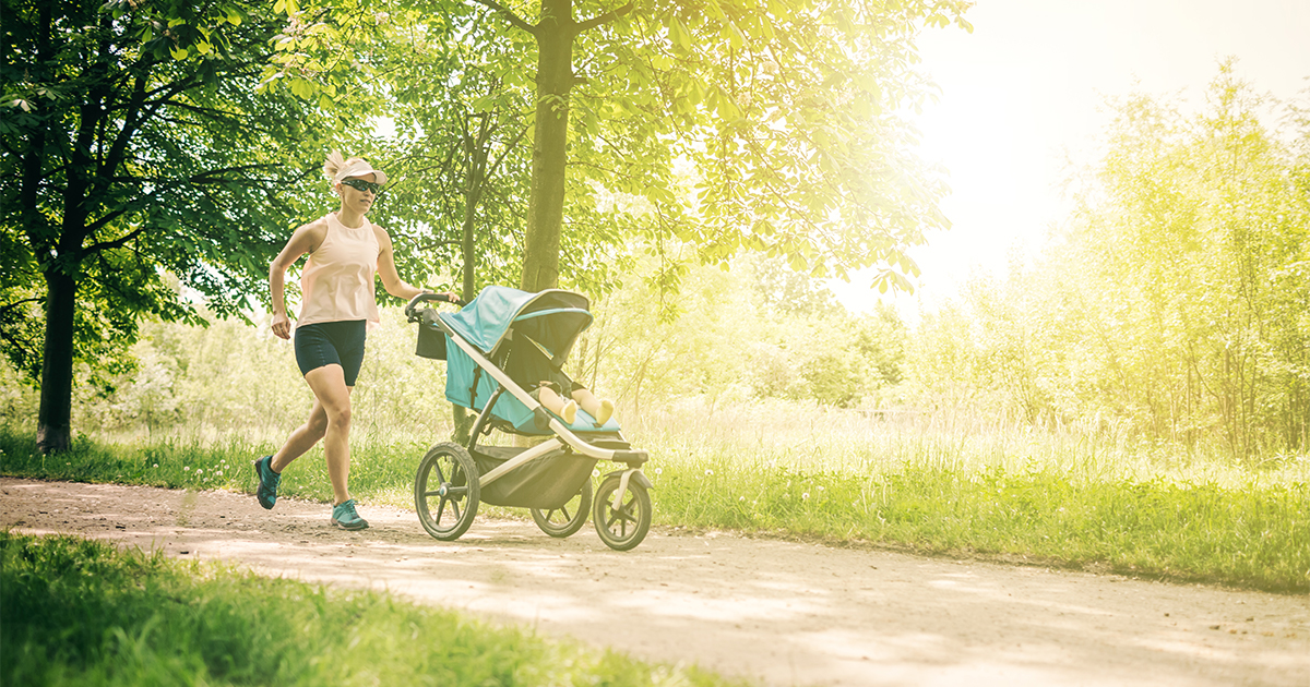 jogging with baby