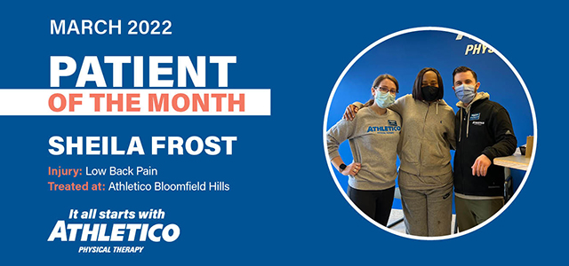 Athletico Patient of the Month March 2022